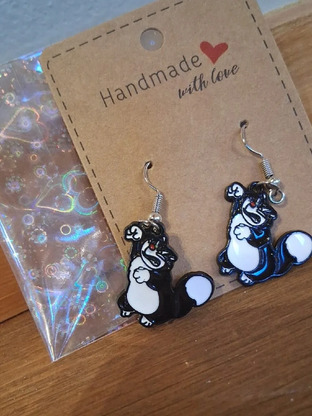 $8 Each Or Bundle 5/$20 Handmade Cinderellas Angry Cat Inspired Earrings